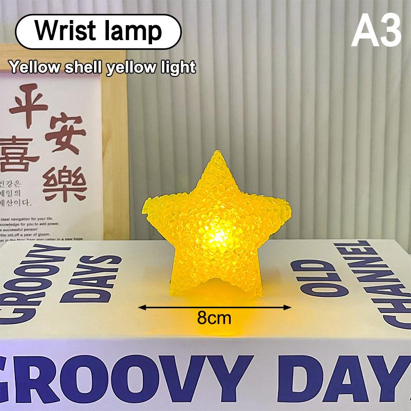 Звездный ручной светодиодный фонарик Пластиковый ночник в форме звезды Противоскользящая лента Фонарь для танцевального выступления Сценический фотореквизит