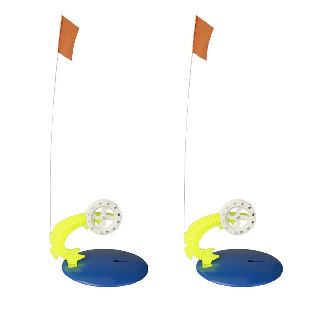 FTK Набор флагов для подледной рыбалки Удобная тормозная система Автоматический индикатор для зимней подледной рыбалки Оборудование Снасть Инструмент