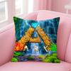 Survival Game Logo AArk Survival Evolved Cushion Cover Pillowcase Short Plush Invisible zipper Room Sofa Cushion Cover