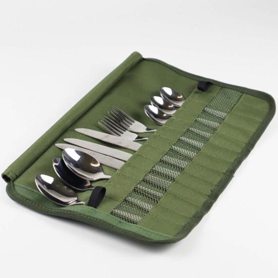Уличная сумка для хранения столовых приборов, пыленепроницаемая, портативная, для путешествий, кемпинга, пикника, органайзер для палочек для еды, вилок, ложек, посуды, сумка-ролл