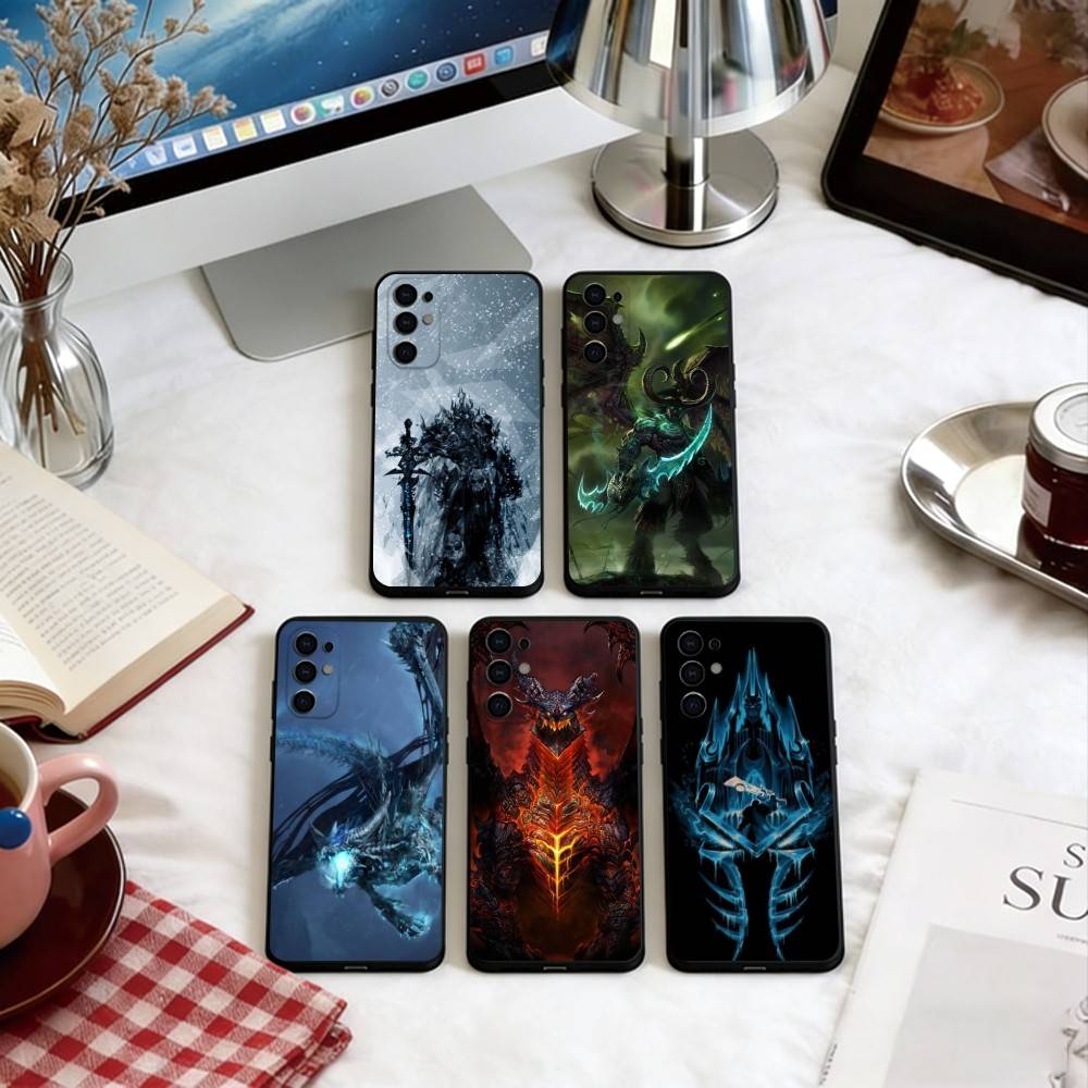 Чехол для телефона W-Warcraft G-Game Мягкий черный Для Samsung S25, S24, S21, S22, S23, S30, Ultra, S20, Plus, Fe, Lite