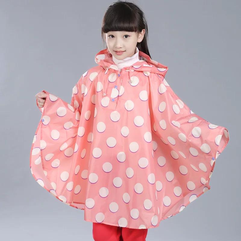 Korean Style Cape Breathable with Schoolbag for Girls and Children