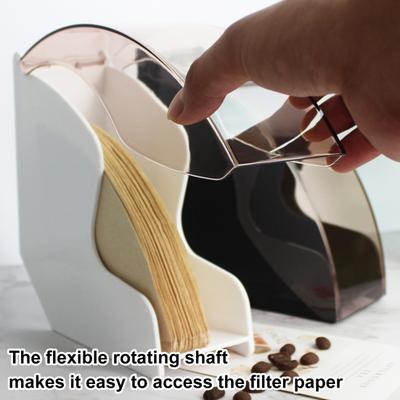Держатель бумажного кофейного фильтра с пылезащитной крышкой. Держатель кофейного фильтра большой емкости. Диспенсер для хранения бумажных фильтров.