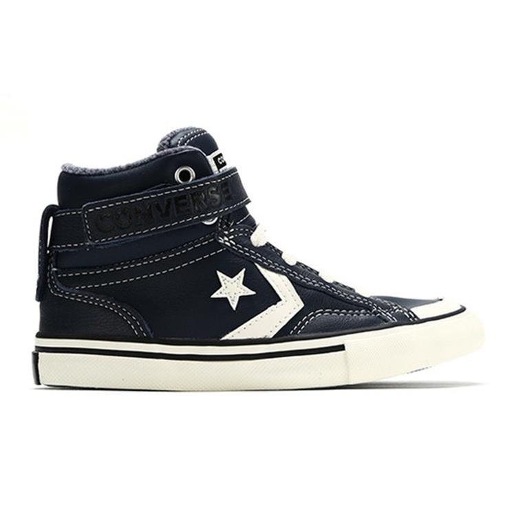 Converse Pro Blaze   Strap High GS 'Leather & Heathered Knit - Lakeside Blue' Kids' 669318C