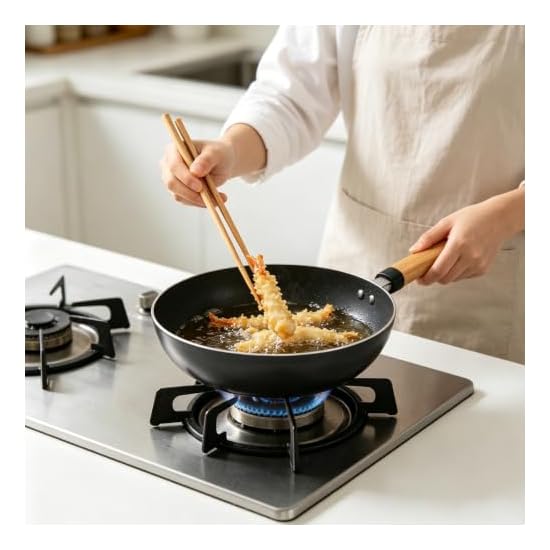 [FSC Certified Product] TAKEMI Bamboo Spatula & Cooking Chopsticks 2-Piece Set, 30cm, Slotted Spatul