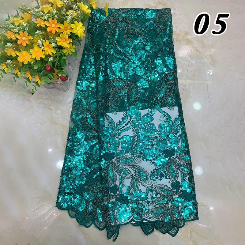 90x125cm African Sequins Beads Lace Fabric for Bridal Luxury Evening Dress DIY Embroidery Wedding Bridal Lace Material