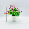 Artificial Flower Potted Plants Artificial Flower Ornaments and Simulated Green Plant Bonsai with 18 Lotus Buds