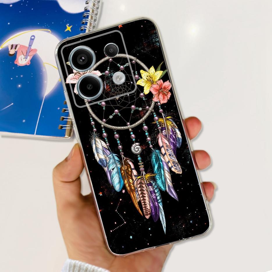 For Xiaomi Poco X6 Pro 5G Case Cute Cat Butterfly Painted Cover Soft Silicone Phone Case For Xiaomi Poco X6 Pro PocoX6 5G Fundas