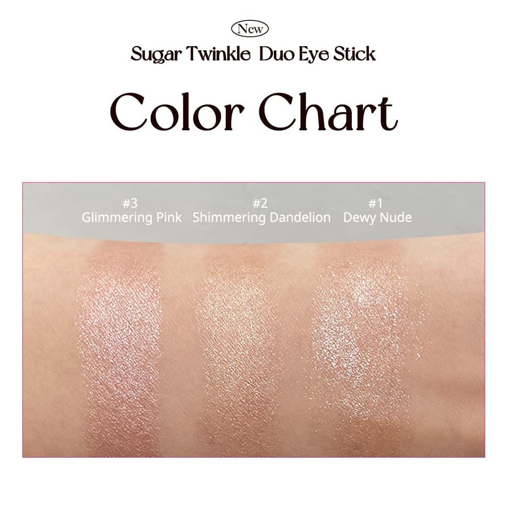 Peripera Sugar Twinkle Duo Eye Stick Dewy (#01 Нюдовый)