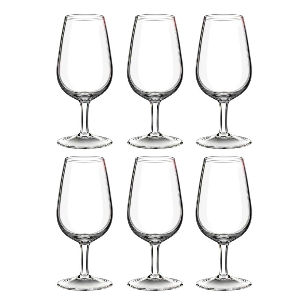 Set of 6 ISO-Type 210ml Tasting Glasses, Made in Spain, International Standard