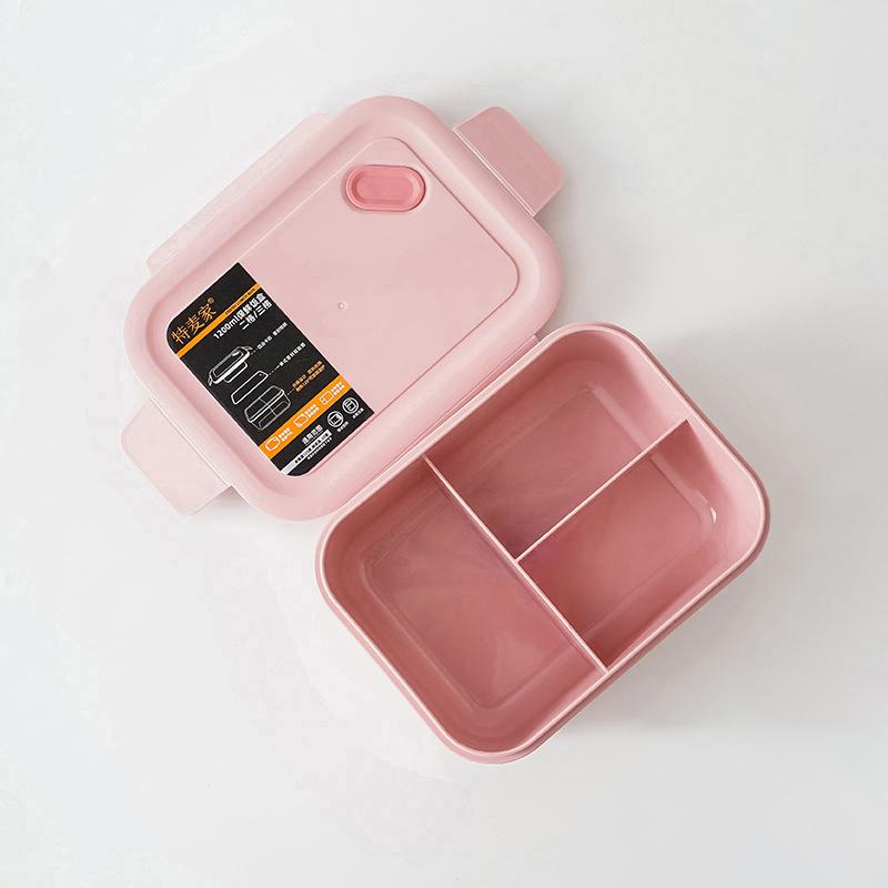 MeyJig Lunch Box Healthy Material PP Fruit Salad Lunch Box Food Container Suit for Office/School 1200 ml