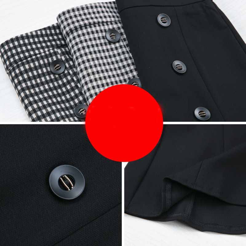 Черная юбка «рыбий хвост» Твидовая юбка «рыбий хвост» Набедренная сумка с разрезом Осень-зима Тонкая черная юбка средней длины с высокой талией