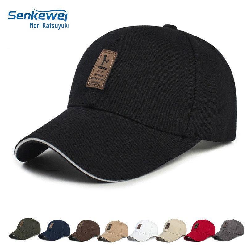 Мужская кепка из корейского хлопка Duckbill - весенняя бейсболка для рыбалки и путешествий на свежем воздухе