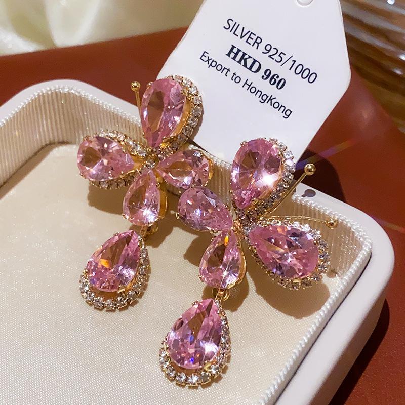 Винтажные серьги-капли с жемчугом и бриллиантовой инкрустацией - Ретро-стиль, Легкая роскошь, Высококачественный дизайн