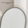 Oval Makeup Mirror Light Luxury Desktop Stand Mirror Iron Art Vanity Mirror  Student Dormitory