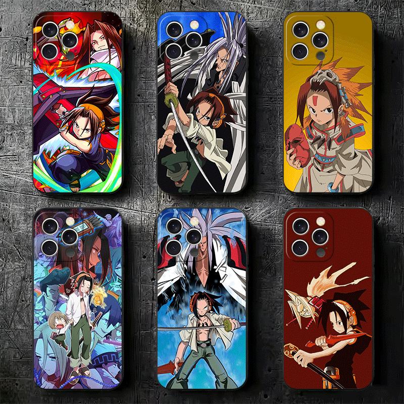 Anime Shaman King Soft Phone Case for iPhone 16 16E 17 Air 15 Pro Max 14 Plus 13 Mini 11 12 7 Black Cover Back Shell