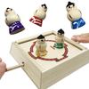 Toys Introductory Tonton Sumo Home Game Wooden Toy Folk Art Toy Sumou Sumo Wrestler Tabletop Game Made In Japan [Nostalgic Set] (Tonton Sumo)
