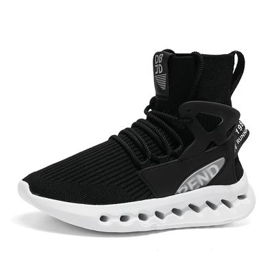 Мужские высокие летние повседневные кроссовки Cross-Border Socks Shoes Lace-Up Luxury Basketball Design Plus Size Canvas Rubber