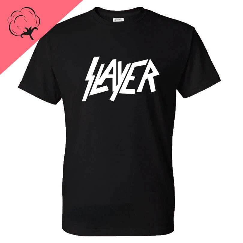 Футболка с металлической лентой, модная футболка унисекс с принтом Slayer, WoUnisex, унисекс, повседневные топы с короткими рукавами, Ropa, графические футболки, футболки