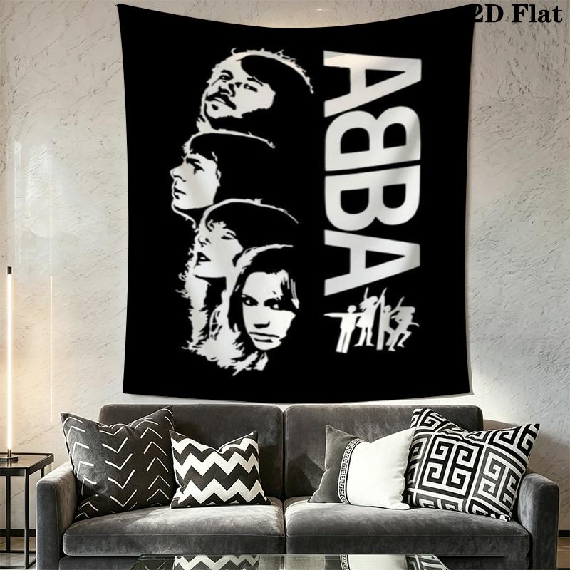Настенный гобелен ABBA Эстетичный настенный подвес Печатная ткань Одеяло Декоративные гобелены для спальни гостиной Домашний декор