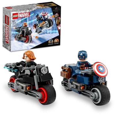 LEGO Супергерои Черная Вдова и Капитан Америка Туристическая игрушка Подарок на день рождения Блок Образовательный Рождество Мальчики Девочки Дети 6 лет 7 лет