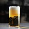 Cola Can Shaped Glass Cup Transparent Glass Coffee Cup Bubble Tea Mug  Juice Milk Drinking Mug Bar Cocktail Beer Cup 400ml/550ml
