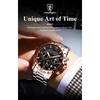 POEDAGAR Luxury Military Watch For Men Waterproof Luminous Chronograph Date Wristwatch Stainless Steel Quartz Watches