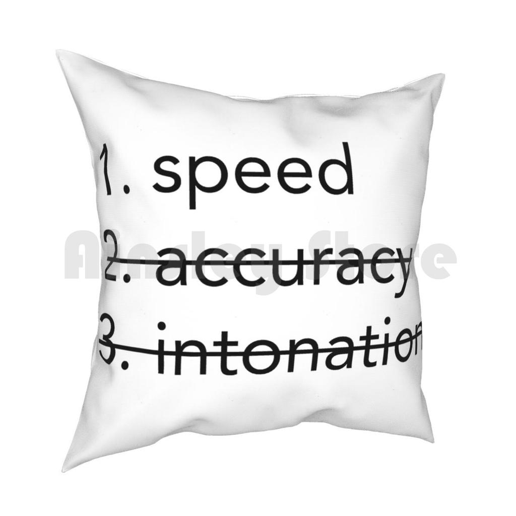 Twoset ViolinSpeed Accuracy Intonation Pillow Case Printed Home Soft DIY Pillow Cover Twoset Two Set Violin Twosetviolin
