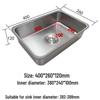 Вставка для глубокой кухонной раковины из нержавеющей стали ZISIZ