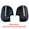 Car ABS Matte black Rearview Accessories Plated For Nissan Navara NP300 D23 2015 2016 2017 2018  Door Mirror Cover With LED