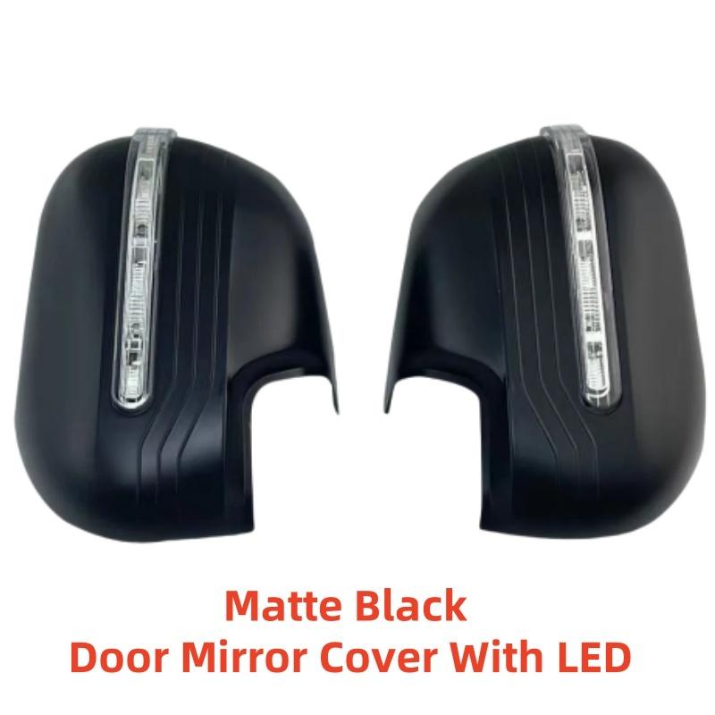 Car ABS Matte black Rearview Accessories Plated For Nissan Navara NP300 D23 2015 2016 2017 2018 Door Mirror Cover With LED