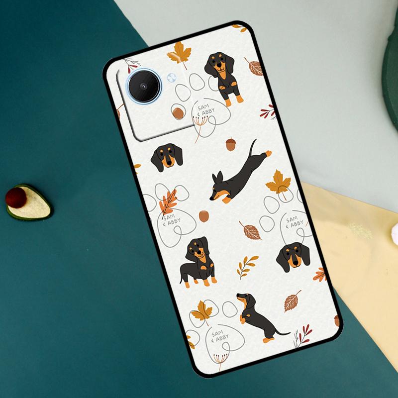 Cute Dachshund Dog For Realme 9 10 11 Pro Plus GT Neo 5 3 3T C11 C15 C25s C21Y C30 C31 C33 C35 C53 C55 Case