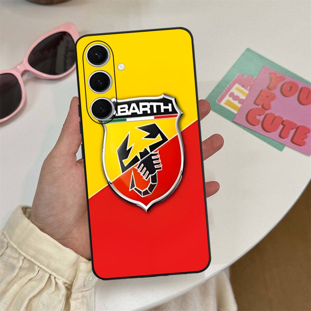 Чехол для телефона A-AbarthS-S LOGO для Samsung S 24 fe 25 Ultra plus 20 lite 21 30 22 23 24 22 Ultra 5G Fundas