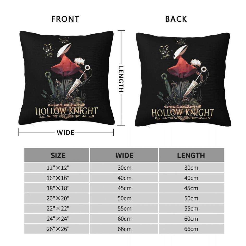 Game Hollow Knight Silksong Pillowcase Double-sided Printing Polyester Cushion Cover Decor Pillow Case Cover Home Square 45*45cm