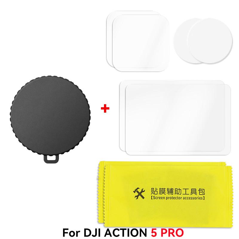 Для DJI Osmo Action 5 Pro 4 крышка объектива HD закаленное стекло защитная пленка для экрана передняя задняя крышка для DJI Action 4 5Pro аксессуары