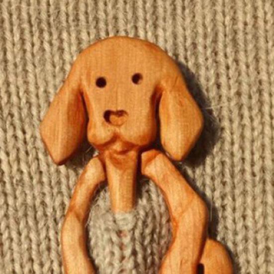 Женский зимний деревянный свитер, брошь в форме животного, шарф с пряжкой, шаль из искусственного шелка, булавка для шарфа, аксессуары для наряда