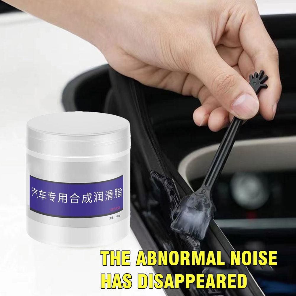 1/2/3PCS Car Sunroof Track Lubricating Grease Door Abnormal Noise Antirust Oil White Maintenance Gear Oil Grease Lubricating