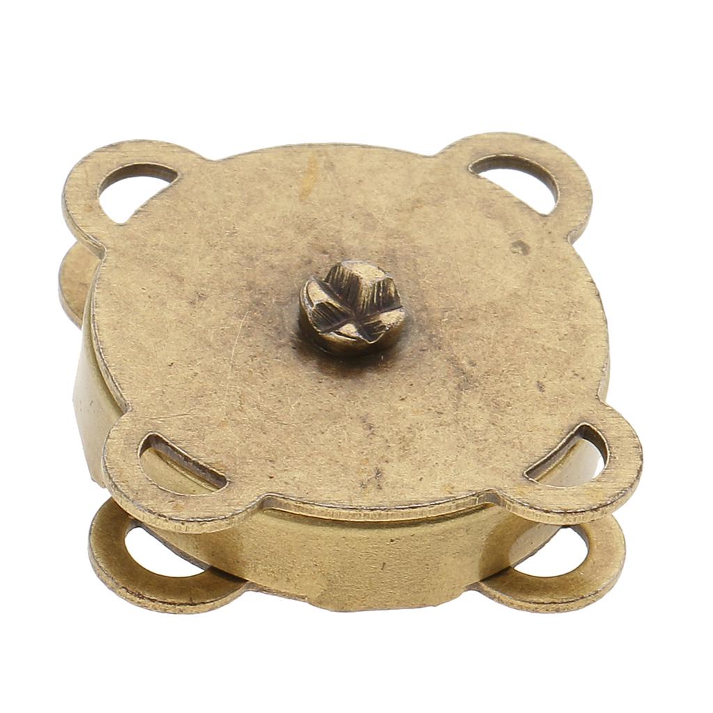 Магнитные застёжки для сумок диаметром 18 мм, 10 штук в наборе