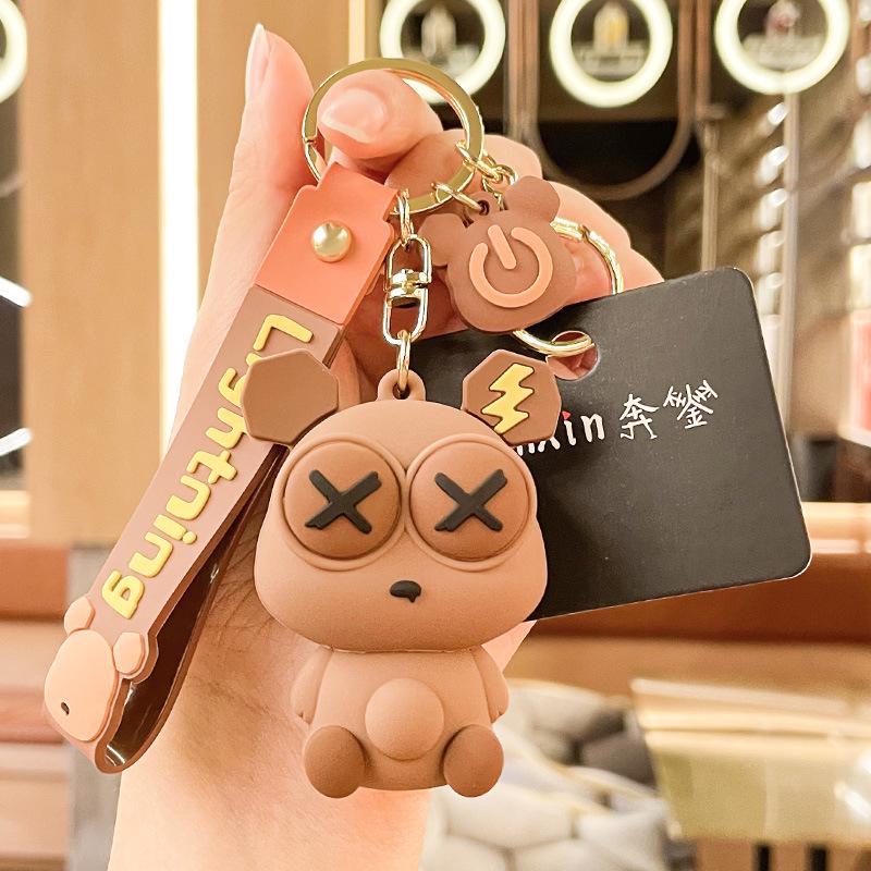 Силиконовый мультяшный брелок с изображением динозавра - милый брелок для снятия стресса