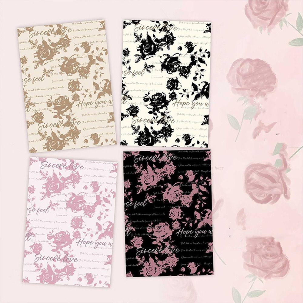 10pcs Antique Bouquet Wrapping Paper Romantic Gift Packaging Paper Mother's Day
