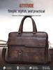 Мужская деловая повседневная сумка-портфель - Сумка через плечо для офиса и путешествий