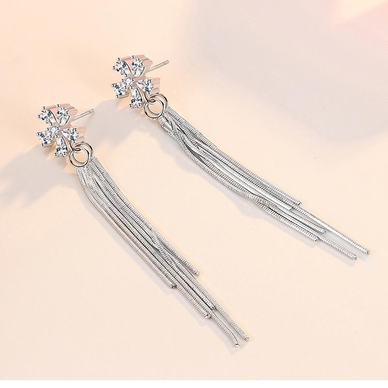 Lindon Copper Alloy Zircon Earrings Drop Earrings For Women Wedding Party Gifts