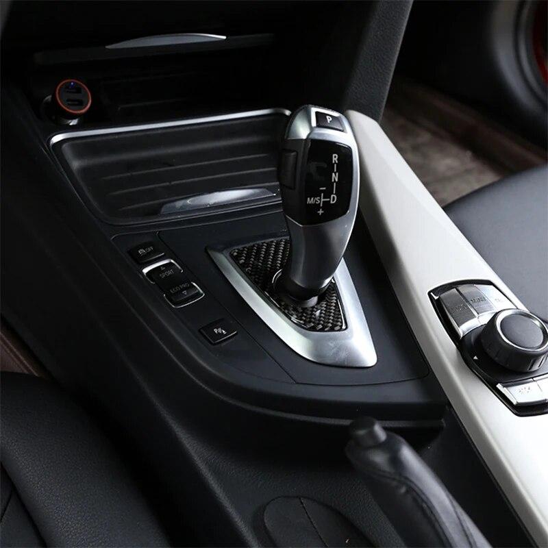 Углеродное волокно, панель переключения передач автомобиля, нижняя крышка, накладка, декоративная наклейка, автомобильные аксессуары для BMW F30 F31 F32 F33 F36 3GT F34 2013-19