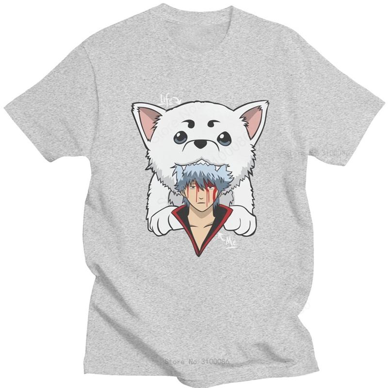 Женская футболка Kawaii Gintama Gintoki Sakata с коротким рукавом Sadaharu, футболка с графическим рисунком, хлопковые футболки с аниме манга, топы, товары