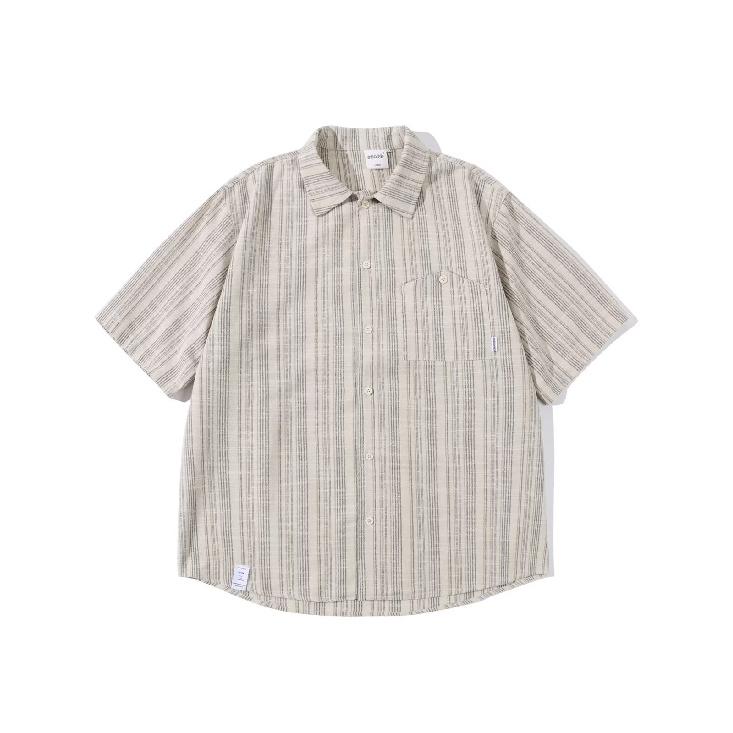 Летняя одежда мужская ретро повседневная рубашка студенческая свободная нишевая дизайнерская забавная новая мужская верхняя часть для ношения на открытом воздухе