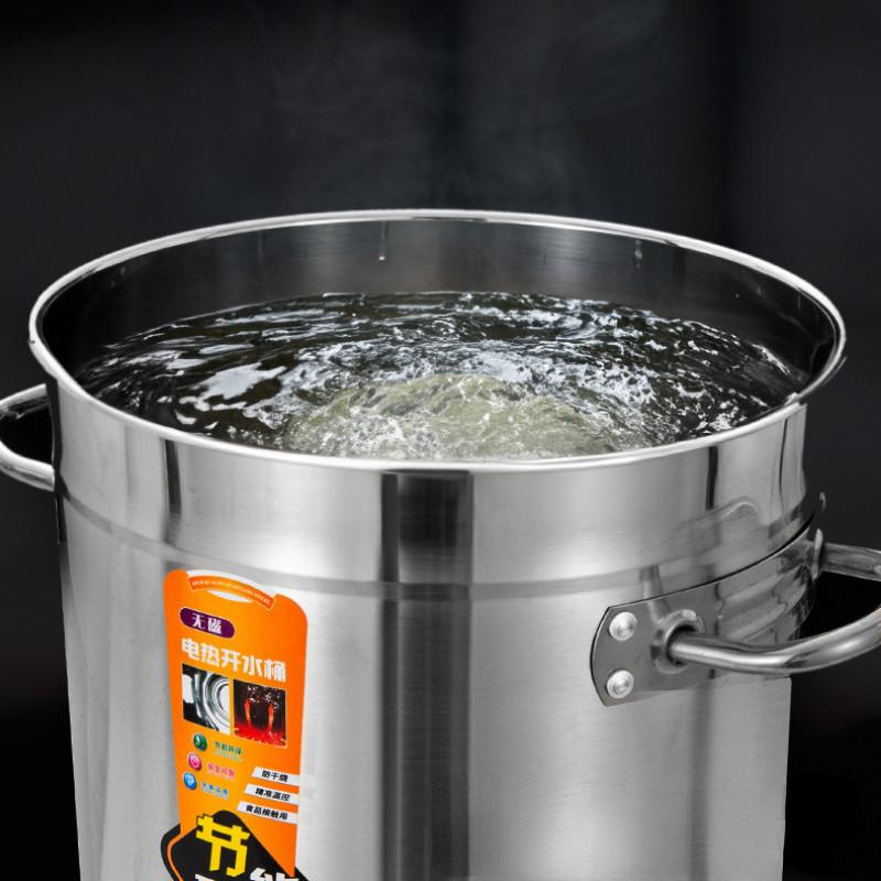 Большая емкость Электрическое ведро для нагрева воды Коммерческий изоляционный бак из нержавеющей стали Бытовая машина для кипячения воды