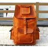Genuine Leather Vintage Handmade Casual College Day-pack Cross Body Messenger Backpack