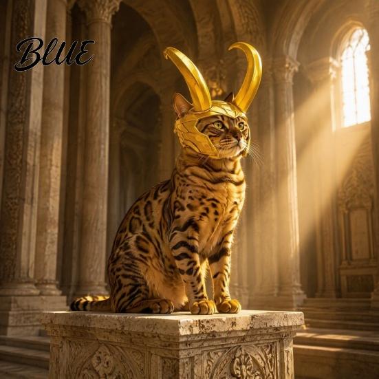 Фотоаксессуары для кошек Рог Корона Шлем Золотой Головной убор с отверстиями для ушей Легкая Шапка Забавный Косплей Шлем для Хэллоуина Тематических Вечеринок Маленький