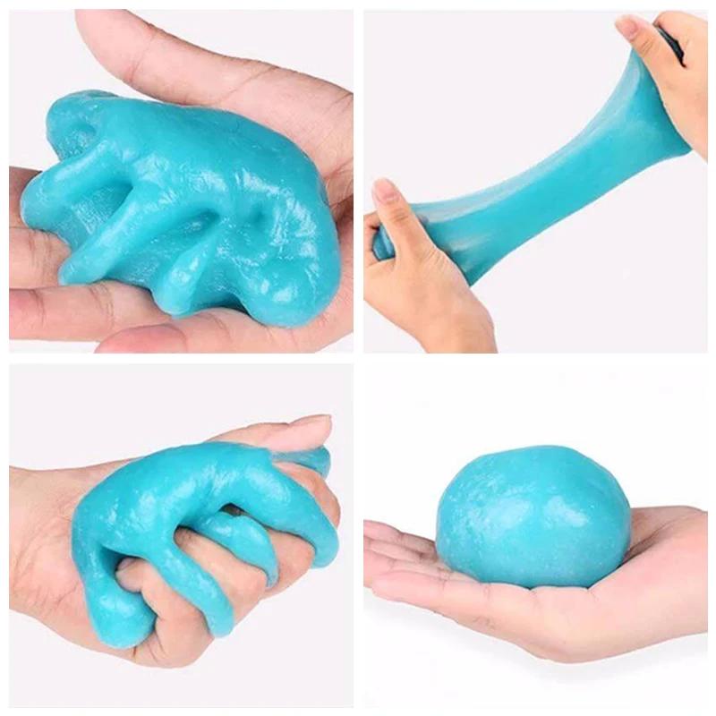 1/2Pcs Multiuse Car Interior Cleaning Gel High Efficiency Dust Remove Clean Magic Mud  Reusable House Keyboard Desk Clean Tool