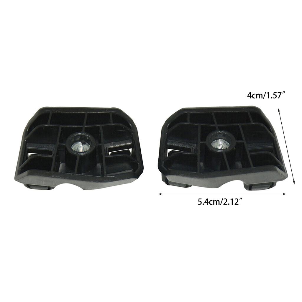 1 Pair Front Bumper Bracket Black ABS Middle Holder Replacement Part Fit For 2020-2021 1493773-00-B 1493772-00-B